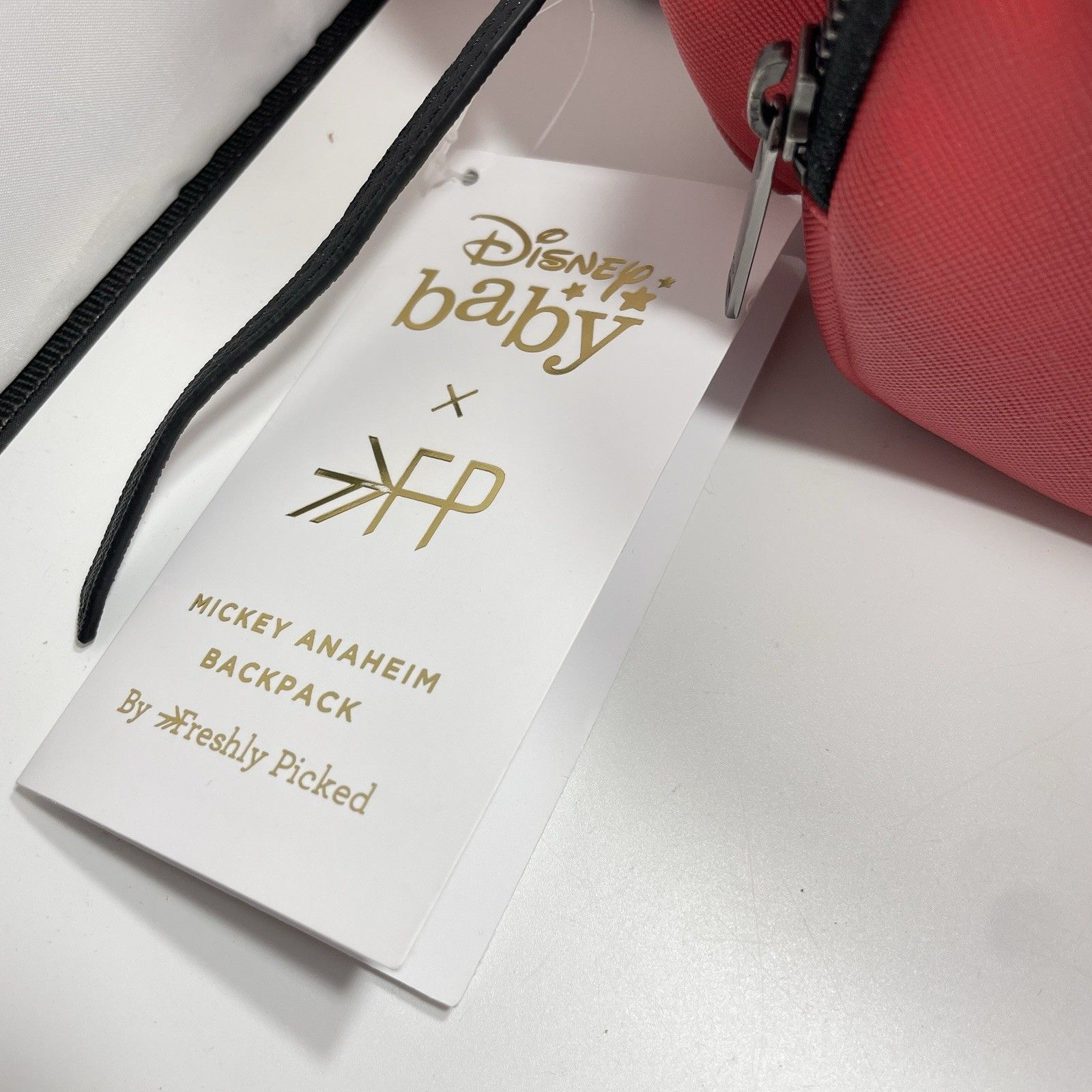 New *Rare* Disney Baby Freshly Picked Mickey Anaheim Rouge Red Diaper Backpack — image 3 of 8